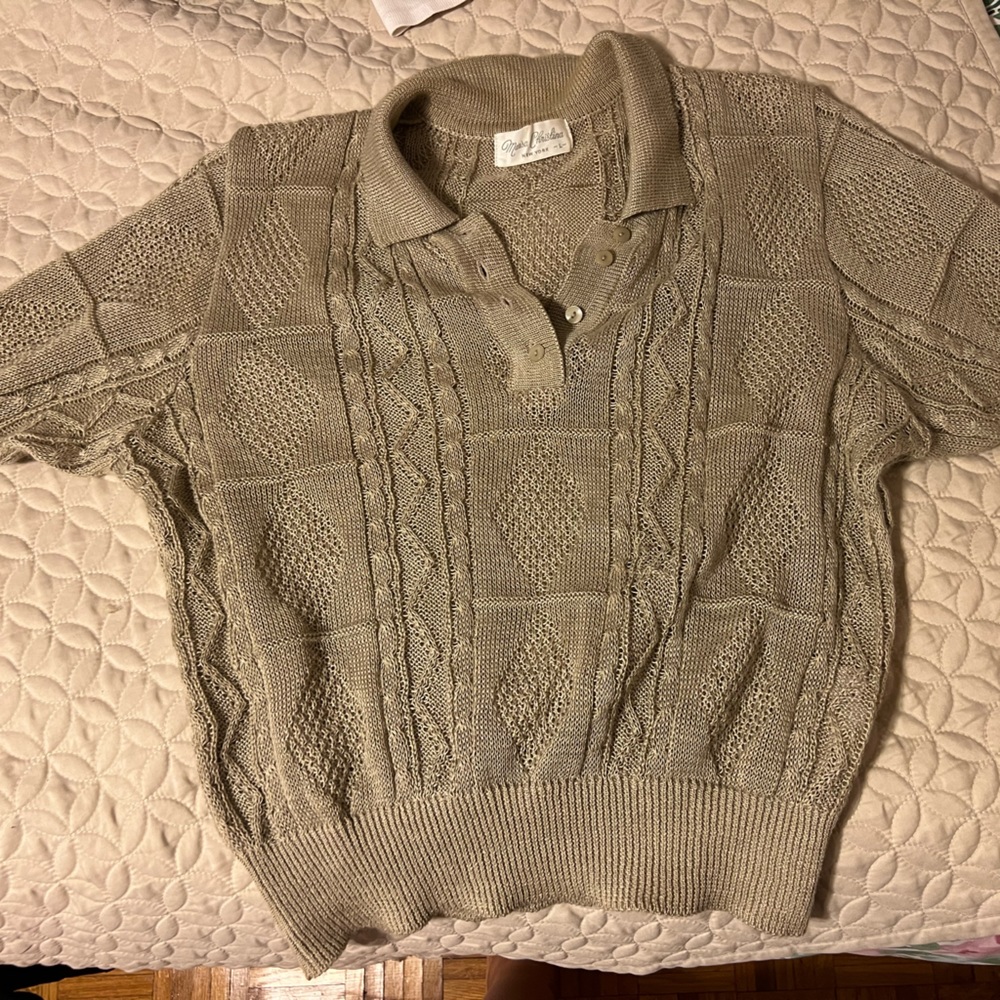 Vintage Marisa Christina Tan/Beige Sweater